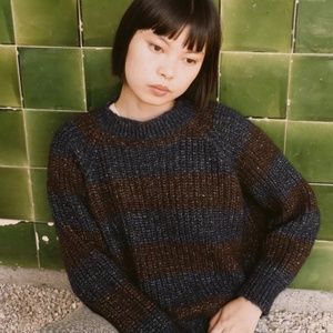 The Tiny Big Sister Laura Stripes Sweater sz36 NWT